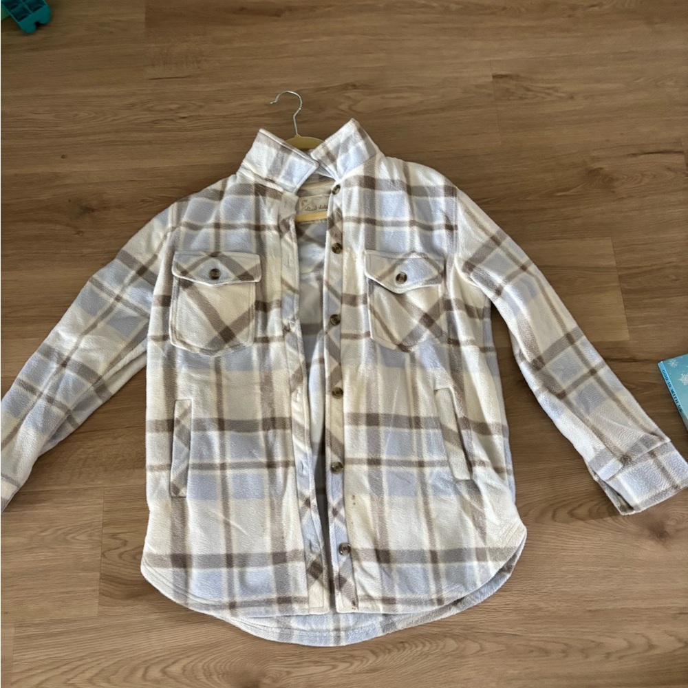 Plaid shacket altard state very soft size medium